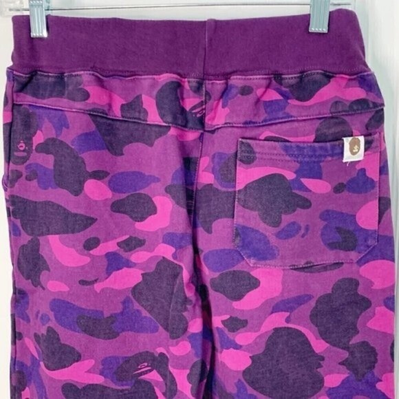 Bape A Bathing World Gone Mad Ape Camouflage Shark Pull On Athleisure Sweatpants - Picture 7 of 13